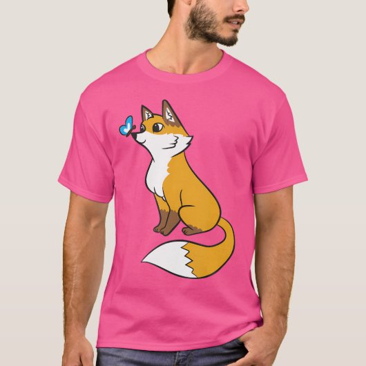 Foxes Schattige Kawaii Japanese Fox T-shirt (Voorkant)