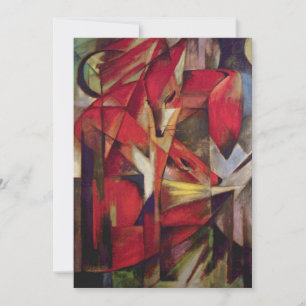 Foxes van Franz Marc,  Abstracte Cubistische kunst