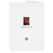 Foxes van Franz Marc, Abstracte Cubistische kunst (Achterkant)