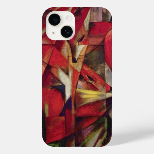 Foxes van Franz Marc,  Abstracte Cubistische kunst Case-Mate iPhone Case (Achterkant)