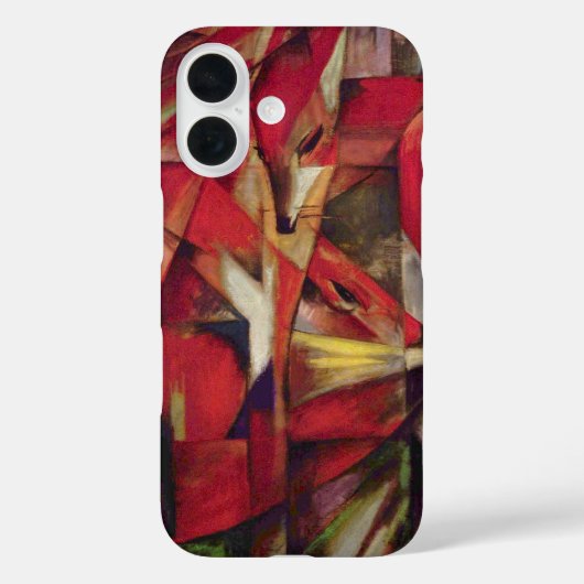 Foxes van Franz Marc, Abstracte Cubistische kunst Case-Mate iPhone Case (Achterkant)