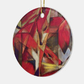 Foxes van Franz Marc,  Abstracte Cubistische kunst Keramisch Ornament (Links)