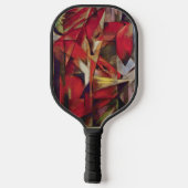 Foxes van Franz Marc, Abstracte Cubistische kunst Pickleball Paddle (Achterkant)