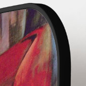 Foxes van Franz Marc, Abstracte Cubistische kunst Pickleball Paddle (Links Detail)