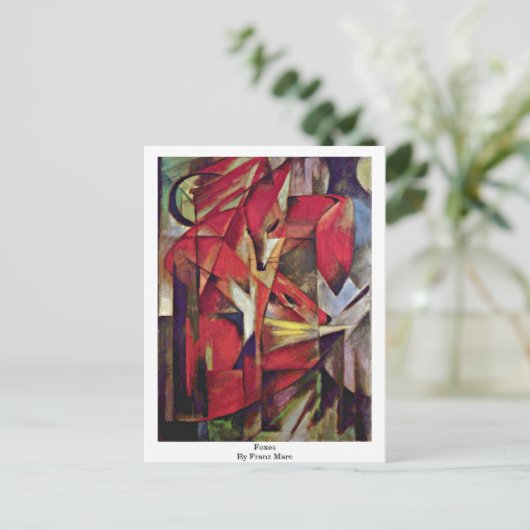 foxes van franz marc briefkaart (Staand voorkant)