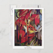 foxes van franz marc briefkaart (Voorkant / Achterkant)