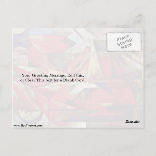 foxes van franz marc briefkaart (Achterkant)