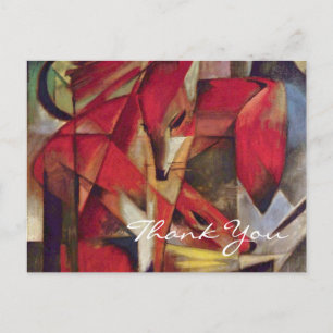 Foxes van Franz Marc Briefkaart