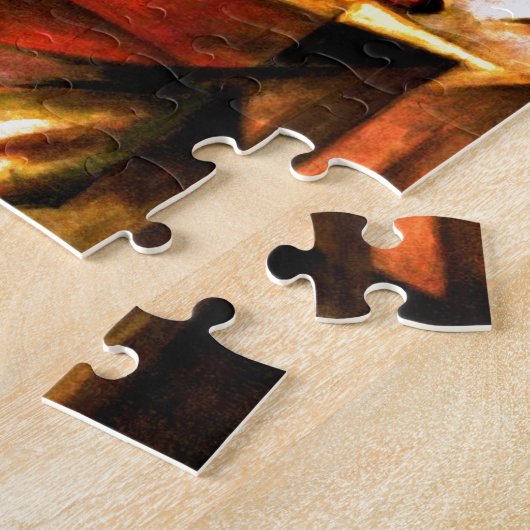 Foxes van Franz Marc Fine Art Legpuzzel (Zijkant)