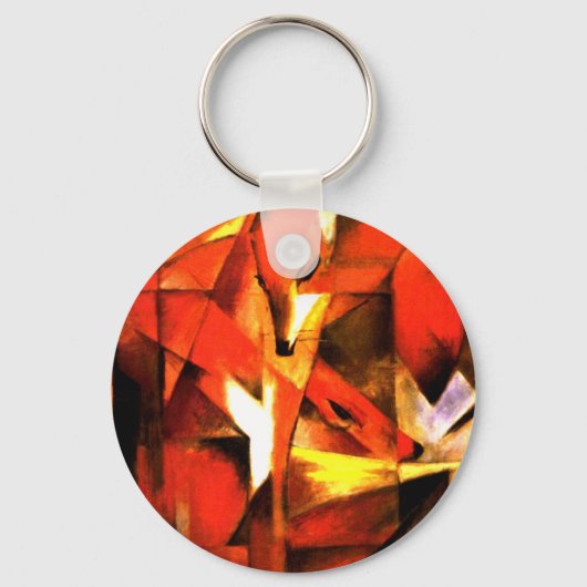 Foxes van Franz Marc Fine Art Sleutelhanger (Voorkant)