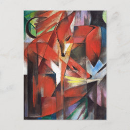 Foxes van Franz Marc,  Natuur in het wild Briefkaart