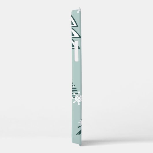 Foxes, vuurbomen, sneeuw, handgetekend. Kleurzeema Case-Mate iPhone Case (Achterkant / Rechts)