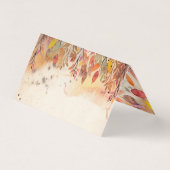  Foxes Wedding Place Card Visitekaartje (Achterkant)