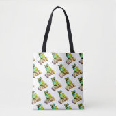 Foxespatroon All-Over-Print Canvas tas (Voorkant)