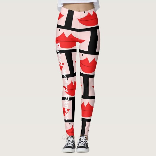 Foxey Moxey Fitness Lip Leggings (Voorkant)