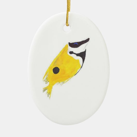 Foxface Rabbitfish Keramisch Ornament (Voorkant)