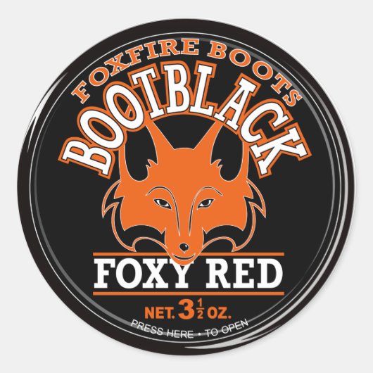Foxfire-sticker Ronde Sticker (Voorkant)