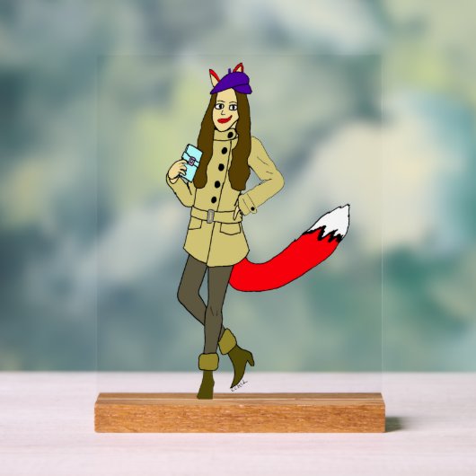 Foxgirl Acryl Bord (Neutraal)