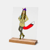 Foxgirl Acryl Bord (Hoek)