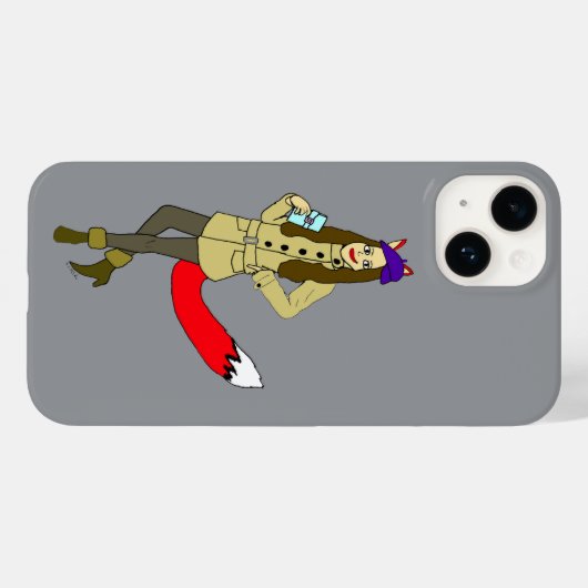 Foxgirl Case-Mate iPhone Case (Achterkant (horizontaal))