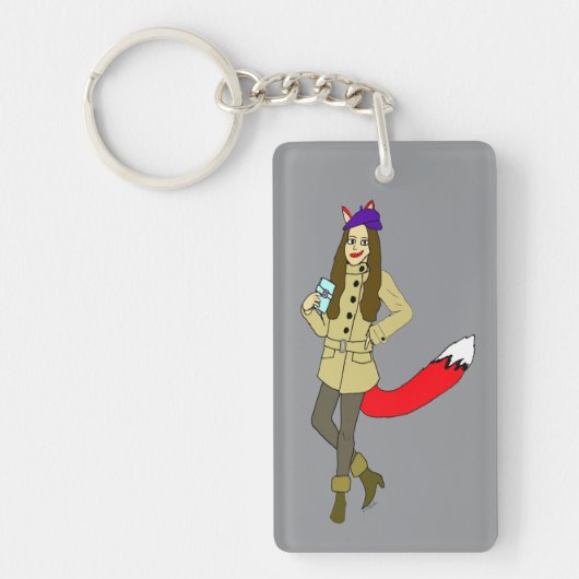 Foxgirl Sleutelhanger (Voorkant)