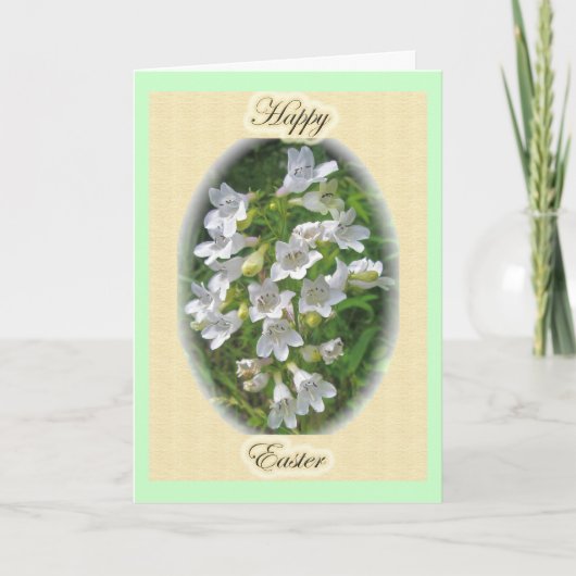 Foxglove Beardtongue Easter Kaart (Voorkant)