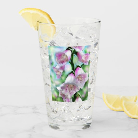 Foxglove Bloemen Bloem Roze Lavendel Groene Bloem Glas (Voorkant ijs)
