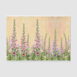 Foxglove bloemen design tissuepapier