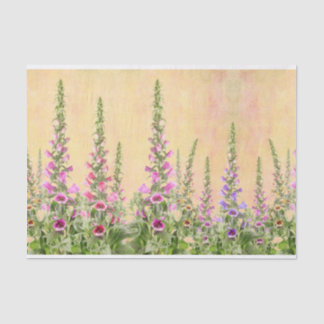 Foxglove bloemen design tissuepapier