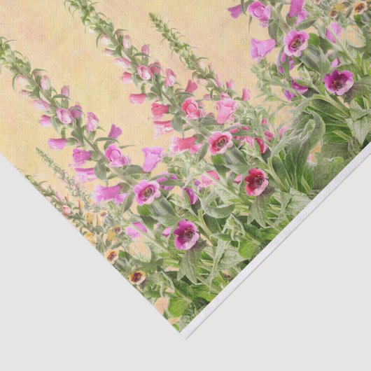 Foxglove bloemen design tissuepapier (Detail)