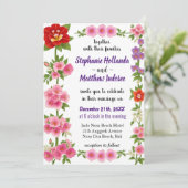 Foxglove Bloemen in het rijk van Liefde en Eenheid Kaart (Staand voorkant)