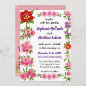 Foxglove Bloemen in het rijk van Liefde en Eenheid Kaart (Voorkant / Achterkant)