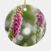 Foxglove Blossom Natuur Foto Keramisch Ornament (Achterkant)