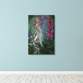 Foxglove fee canvas print (Insitu (Houten vloer))