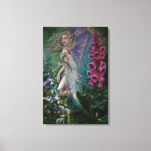 Foxglove fee canvas print (Voorkant)