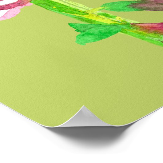 Foxglove Flower Botanical Painical Poster (Hoek)