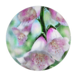 Foxglove Flower Floral Paarse Groene Tuin Snijplank