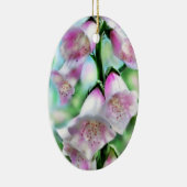 Foxglove Flower Roze Paarse Groen Witte Tuin Keramisch Ornament (Rechts)