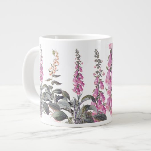 Foxglove Flowers Floral Garden Jumbo Mok (Links)