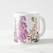 Foxglove Flowers Floral Garden Jumbo Mok (Voorkant rechts)