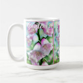 Foxglove Flowers Floral Pink Garden Personalized Koffiemok (Links)