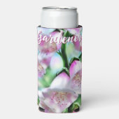 Foxglove Flowers Floral Pink Garden Personalized Seltzer Blikjeskoeler (Seltzer Voorkant)