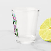 Foxglove Flowers Floral Pink Garden Personalized Shot Glas (Rechts)