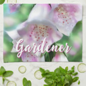Foxglove Flowers Floral Pink Garden Personalized Theedoek (Gevouwen)