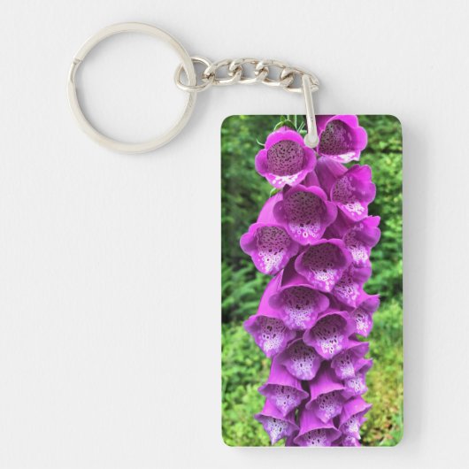 Foxglove Flowers, Oregon Sleutelhanger (Voorkant)