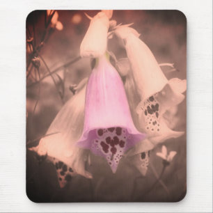Foxglove Flowers  zwart-wit Muismat