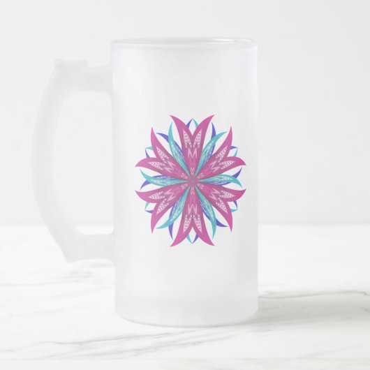 Foxglove Frosted Glass Mok (Links)