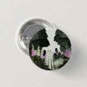 Foxglove Ghost Ronde Button 3,2 Cm (Voorkant /achterkant)
