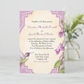 Foxglove Hummingbird - Weddenschap Kaart (Staand voorkant)