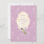 Foxglove Hummingbird - Weddenschap Kaart (Achterkant)